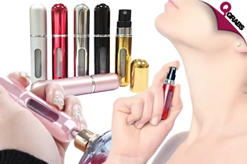 For QR29, Have Your Favorite Scent Always with a Portable & Refillable Perfume Misting Bottle! (QR59 Value)